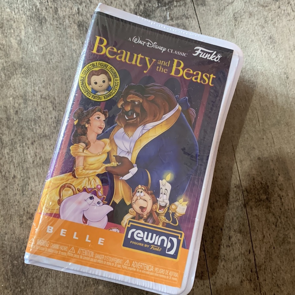 Beauty and the Beast. Funko. Rewind. Belle. Adorable VHS packaging.
